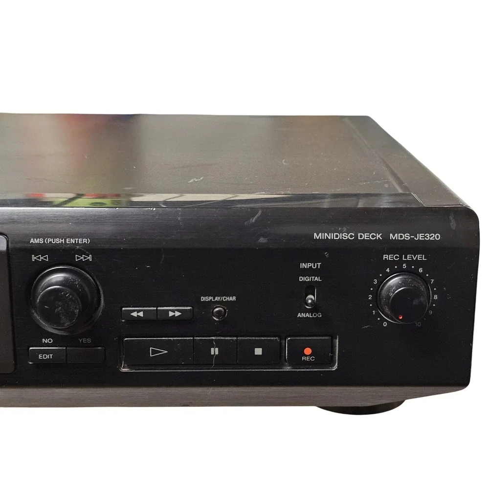 Sony MDS-JE320 MiniDisc Deck Player Recorder Wide Bit Stream Vintage 1998 Black